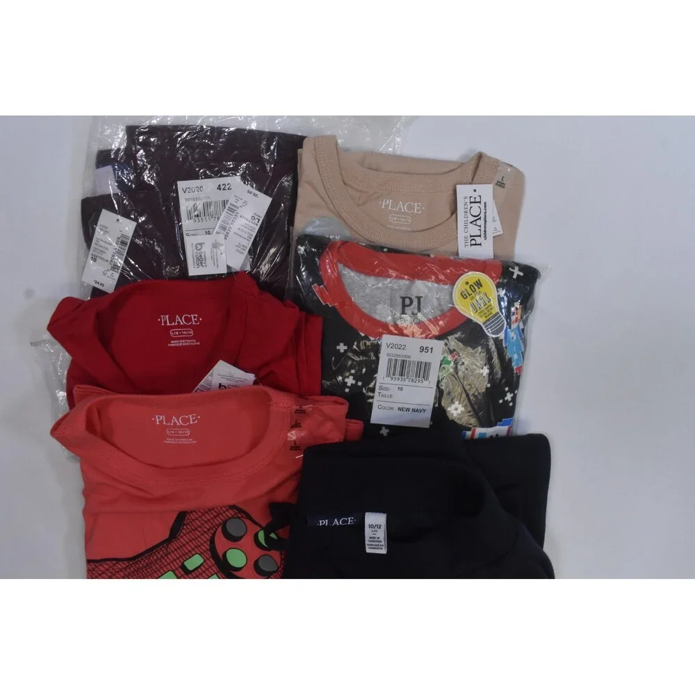 The Childrens Place Bulk Lot Of 10 Boys Size Large 10/12 Mix Season Tops Bottoms